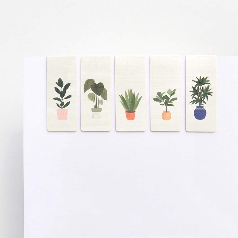 Monolike Magnetic Bookmarks Garden Plant, Set of 5