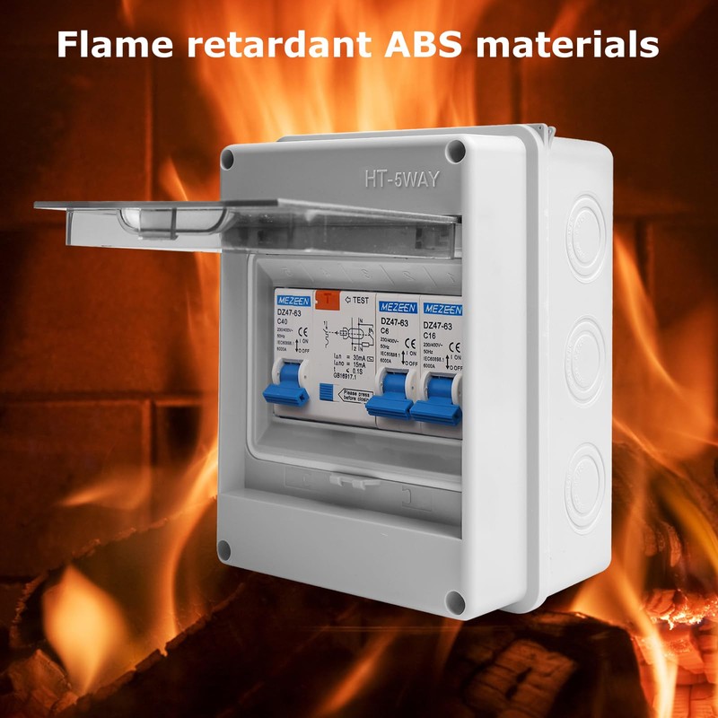 Surface-Mounted Fuse Box, IP65 Waterproof Surface-Mounted Distribution Box, Small Distribution