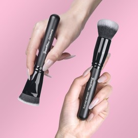 M10 Ultimate Blending Foundation Brush with Large Flat Top Contouring Brush