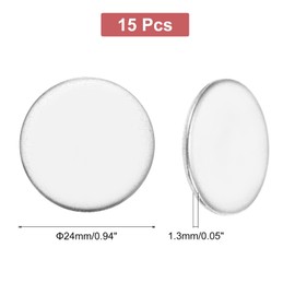 MECCANIXITY 15Pcs Stainless Steel Disc Blank Stamping Tag Engraved Stainless Steel Round Charm Pendant 1.3mm(T) 24mm/0.94" for Pendant Bracelet Necklace Jewelry Making Earring