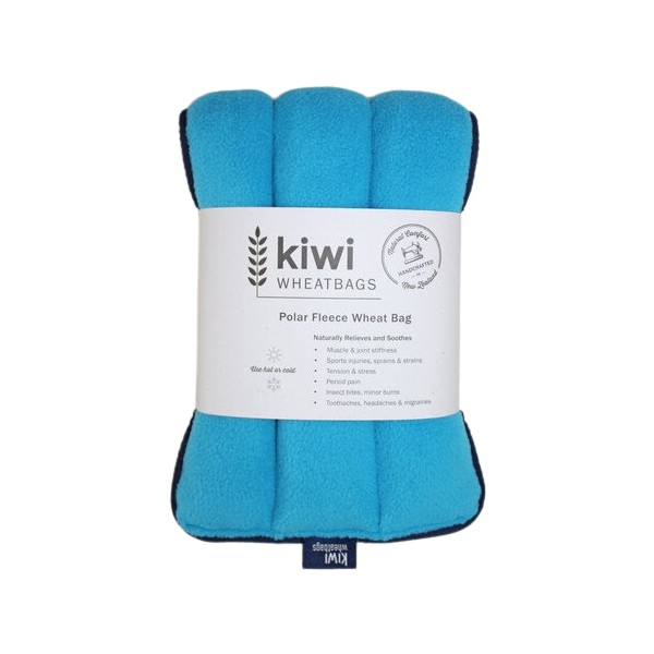 Kiwi Wheatbags Polar Fleece Wheat Bag 3 Channels - Turquoise