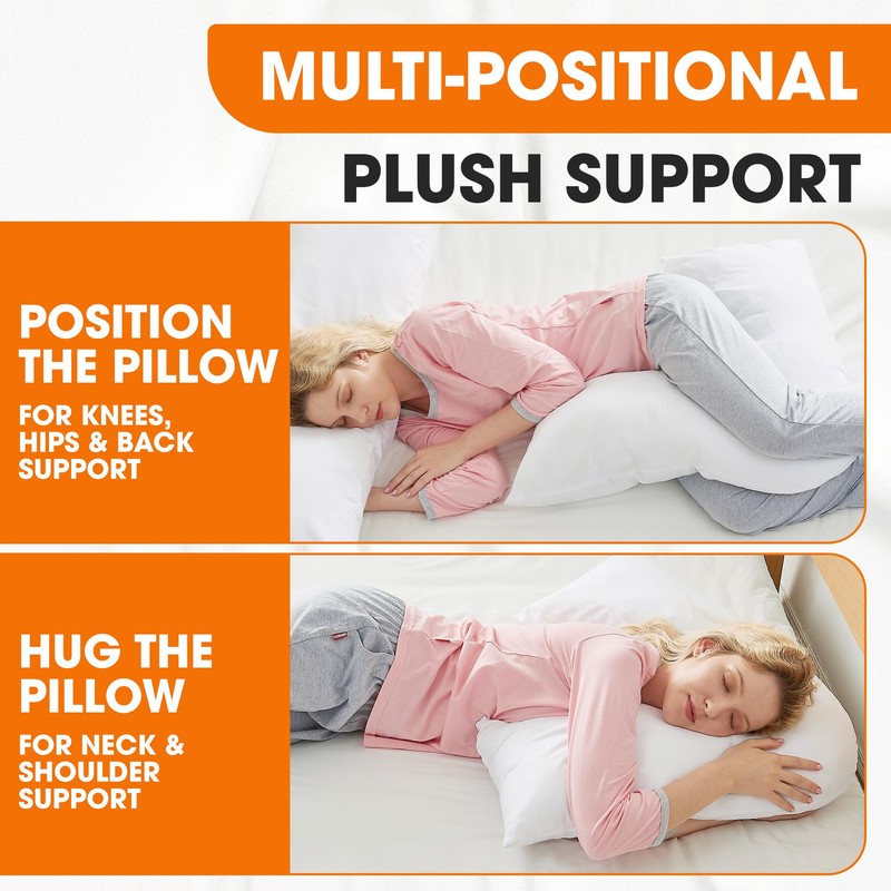 Cheer Collection Down Alternative V Pillowcase – Soft V-Shaped Pillow