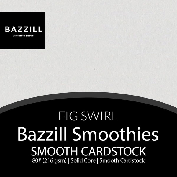 FIG SWIRL 12x12 Smooth Cardstock by Bazzill | 80 lb