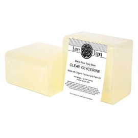 Saint Terra - Organic Oil Clear Glycerine Melt & Pour Soap Base, 2 Pounds