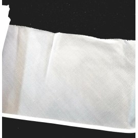 Unbranded White Sheer Trim     5 1/2 inches wide       2 yards