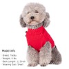 KYEESE Christmas Dog Sweaters for Small Dogs Turtleneck Red Dog