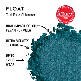 URBAN DECAY 24/7 Longwear Eyeshadow Single (Float - Teal Blue Shimmer), High-Pigment Eye Shadow Compact, Smooth & Blendable Colors, Crease-free, Vegan - 0.06 oz