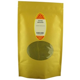 Marshalls Creek Spices THYME GROUND 16 ounce XL ECO Friendly Kraft Stand-up Pouch. Premium Quailty