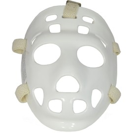 MyLec Pro MK1 Youth Goalie Mask - Lightweight +Durable - High-Impact - Ventilation Holes + Adjustable Straps (White, Small) Great for Halloween Mask