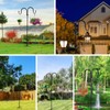 Bird Feeder Pole, Double Shepherds Hooks for Outdoor with 5