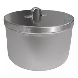 Prolar Torundero Con Tapa De 1 Lt Acero Inoxidable.