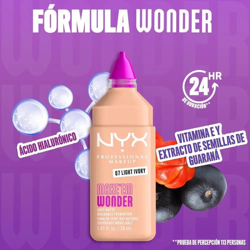 Base De Maquillaje Make Em Wonder 30ML Nyx