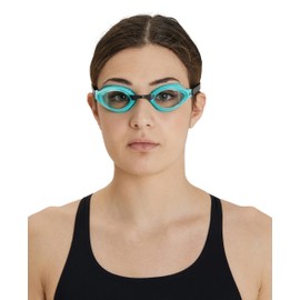 ARENA Air-Speed Unisex Adult Race Swimming Goggles, Standard Pool Goggles with Wide Anti-Fog Lenses, UV Protection, 3 Interchangeable Nose Bridges, Air Seals