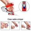 moinkerin Coaxial Cable Crimper Coaxial Cable Stripping Tool Cable Stripper