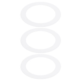 PATIKIL Goof Rings for 6 Inch Recessed Can Lighting Down Light, 3 Pcs Metal Goof Trim Rings Cover, Outer Diameter 8.07-inch, Inner Diameter 6.29-inch, Matte Finish White, Flush Mount