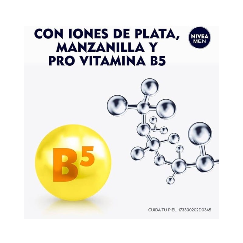 Espuma para afeitar NIVEA MEN Silver Protect antibacterial con iones