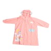 Kids Rain Ponchos with School Bag Cover Reusable Snap Button