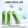 Zsolarigt 10 Pcs 2/3AAA NIMH Battery 1.2V 600mAh Rechargeable Battery
