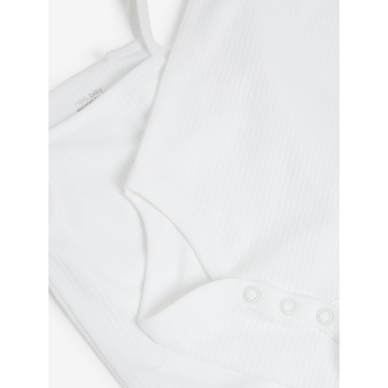 NEXT 7 Pack Tank Tops, White, 0 Months