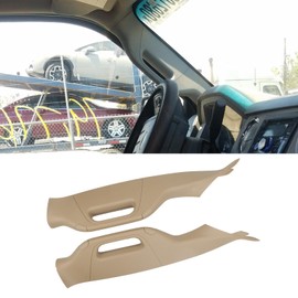 FEXON A Pillar Grab Handle Interior Trim Compatible with 2011-2016 Ford F250 F350 F450 F550 Super Duty Replace# BC3Z-2503599-AA BC3Z-2503598-AA (Left Right Driver Passenger Side, Tan)