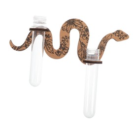 STOBAZA 1set Snake-Shaped Wall Planter Tubes Stylish Rustic Decor for Hanging Plants Openwork Design for Healthy Growth Propagation Station for Home and Office
