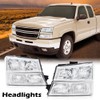 ALLGOOD Headlight Assembly Compatible with Chevy Silverado 1500 2500 3500