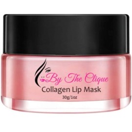 By The Clique Premium Collagen Lip Mask NEW Hydrate Moisturize Repair 1 Oz Jar