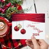 2019 Happy New Year - Red Holiday Greetings Fold Over