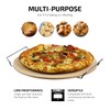 OVENTE 13" Round Pizza Stone for Oven and Grill, Heat