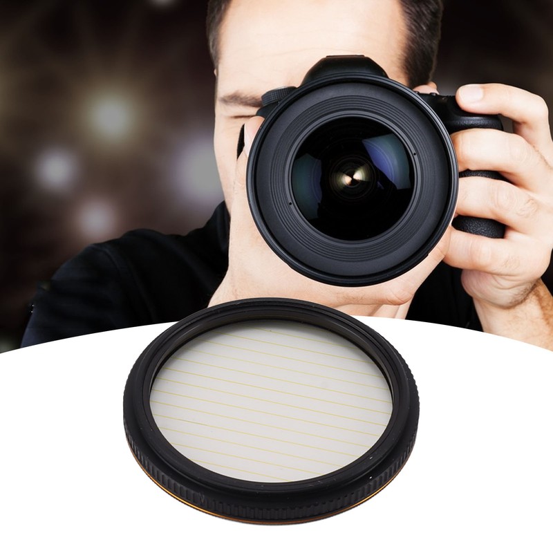 Gold Streak Filter Light Flare Effect Filter Optical Glass Camera
