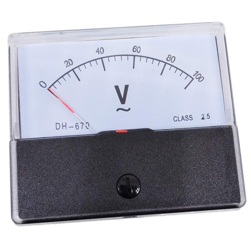 Analog Panel Volt Meter Voltmeter Gauge DH-670 0-100V AC