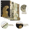 A6 Dividers with Tabs 6 Hole, Leopard Coated Paper Index