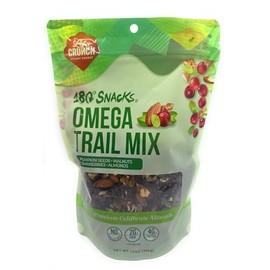 180 Snacks, Omega Trail Mix, Pumpkin Seeds, Walnuts, Cranberries, Almonds, 12 oz.