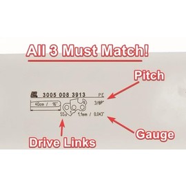 12" Chainsaw Polesaw Chain for Stihl Battery Ms 150Tce Ht 100 101 130 131 56 Pole Saw