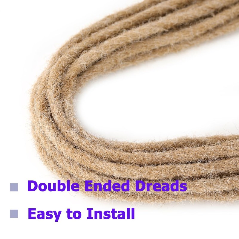 Leeven 24 Inch Grey Double Ended Dreadlock Extension 10 Strands