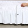PiccoCasa Elasticated Bed Skirt Ruffled Bed Base Wrap Around Bed