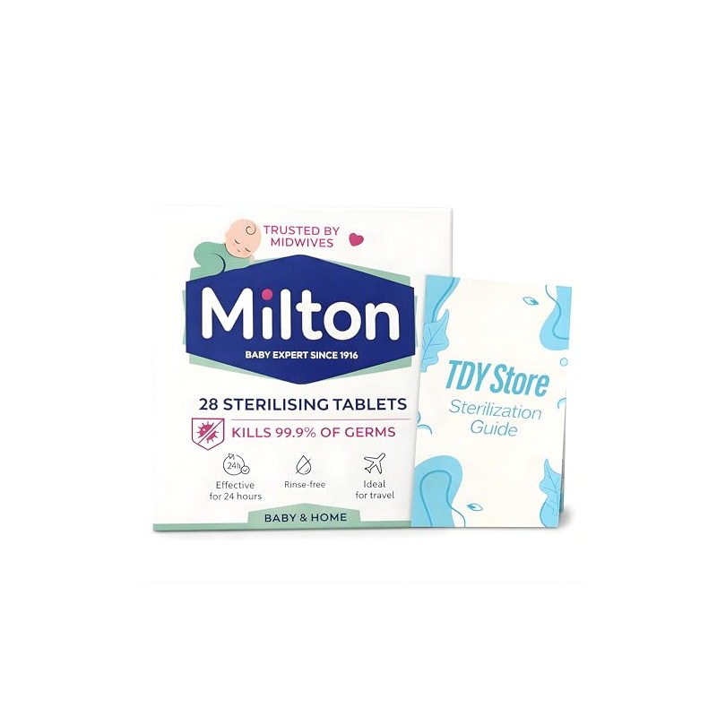 MiltonBaby 28 Sterilising Tablets - TDY Bundle Including TDY Steralization