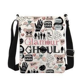 MEIKIUP River TV Show Gifts Glamour Ghoul Crossbody Bag South Side Serpents Gifts Goth Crossbody Purse Fandom Merchandise (Glamour Crossbody-UK)
