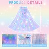 Goenb Light up Princess Cape Clothes for Girls Aged 3-10,