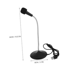 jojofuny 360 Degree Adjustable Microphone Streaming Noise Reduction Microphone for Conference Video Calls