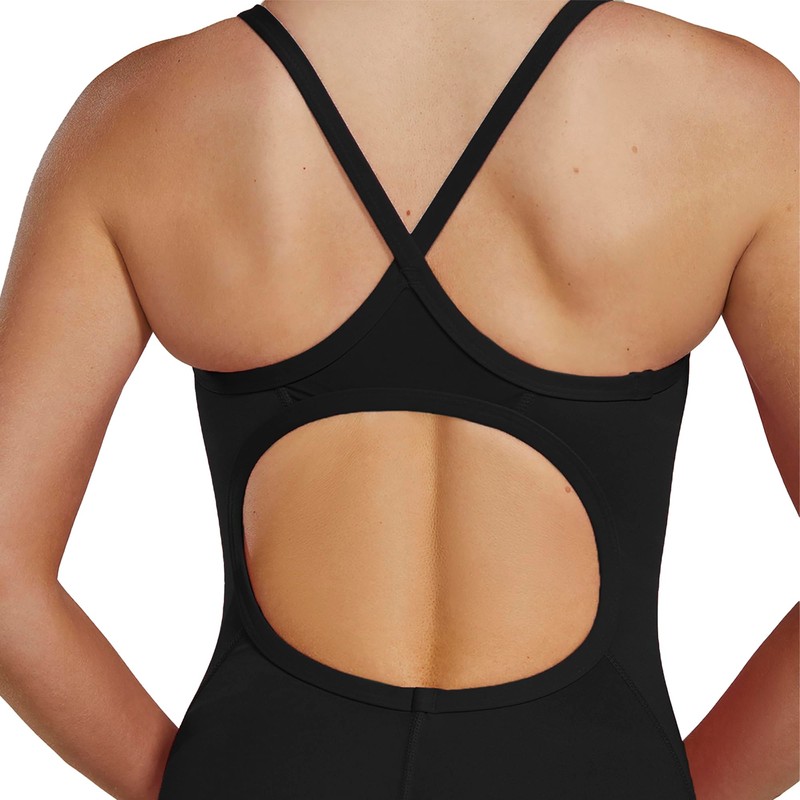 TYR Womens Polyester Durafast Elite Solid Diamondfit, Black, 36 EU