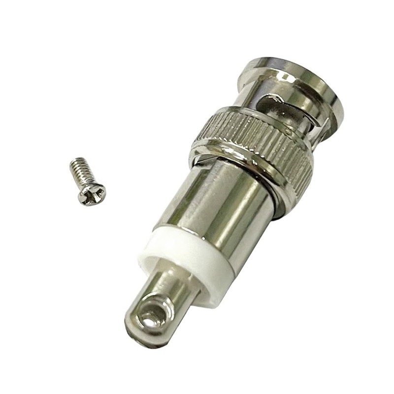 1pc BNC Male RF Connector Nickelplated Swivel Screw for Telescopic