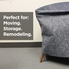 PackRite Textile Moving Blankets - 100% Recycled 72"x54" Professional Quality