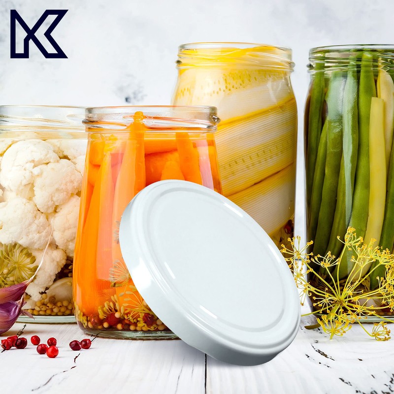 KADAX Set of 10 Screw Lids TO100 for Jars 100