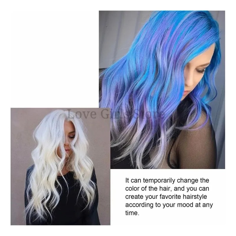 Tinte Para Teñir El Cabello Con Cera, Lavable, Natural Y