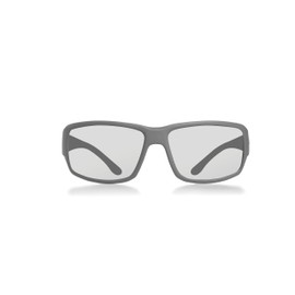 REKS Unbreakable WRAP AROUND Sunglasses, Grey Frame, Photochromic Smoke Lens