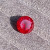 Round Created Ruby Loose Gemstone, Lab-Grown Corundum, Perfect for Jewelry