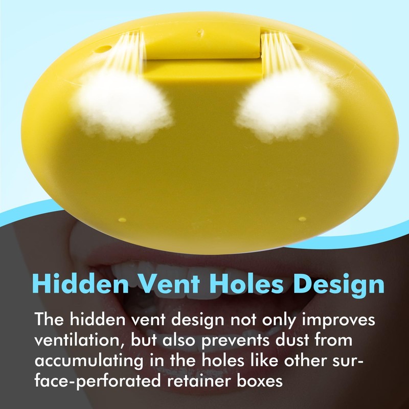 Slim Orthodontic Retainer Box Case Dental Retainer Container with Magnetic