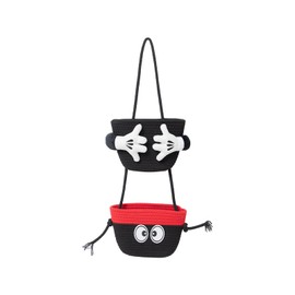 HODAKJUE 2 Tier Hanging Baskets, Woven Cute Door Basket Wall Storage Basket for Bedroom Nursery Diaper Toy Closet Organizer