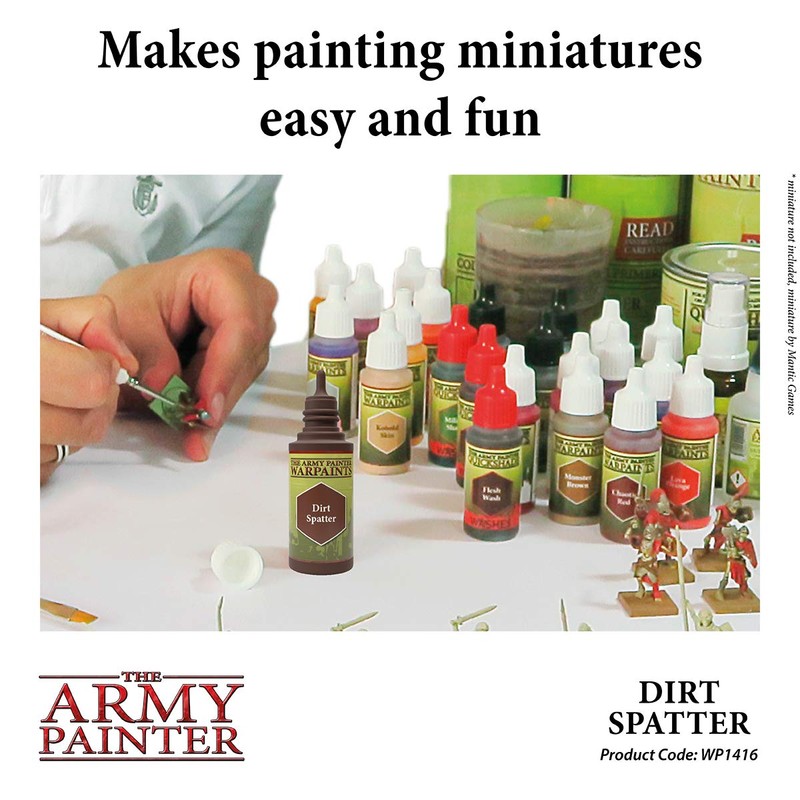 The Army Painter Dirt Spatter Warpaint - Acrylic Non-Toxic Heavily